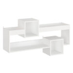 Wall Shelf Shellie in white color 120x28x65cm