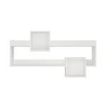 Wall Shelf Shellie in white color 120x28x65cm - Image 3