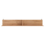 Wall shelf Drowel in oak color 130x21.6x20cm - Image 3