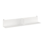 Wall shelf Drowel in white color 130x21.6x20cm