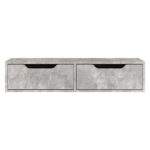 Hanging console-dressing table Alberto in grey marble color 100x32.5x22cm - Image 3