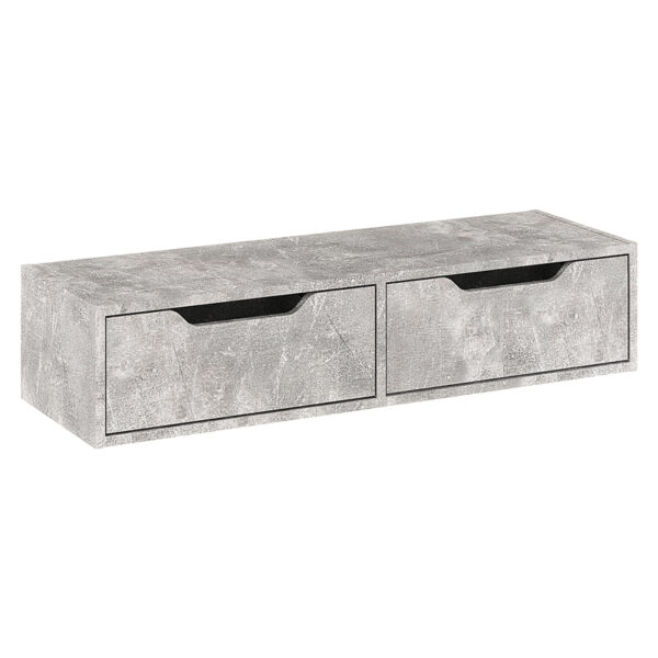 Alberto wall-mounted console in marble gray shade 100x32.5x22cm