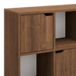Bookcase Bookel in walnut color 88.5x27.5x89.3cm - Image 4