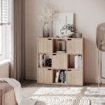 Bookcase Bookel in sonoma color 88.5x27.5x89.3cm - Image 2