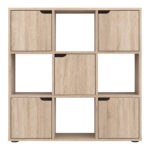 Bookcase Bookel in sonoma color 88.5x27.5x89.3cm - Image 3