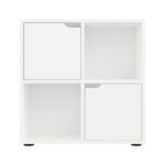 Bookcase Bookel in white color 59.6x27.5x60.4cm - Image 3