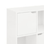 Bookcase Bookel in white color 59.6x27.5x60.4cm - Image 4