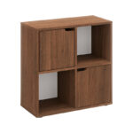 Bookcase Bookel in walnut color 59.6x27.5x60.4cm