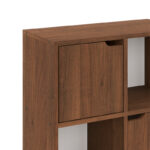 Bookcase Bookel in walnut color 59.6x27.5x60.4cm - Image 4