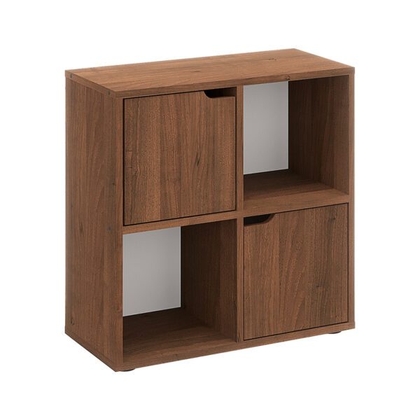 Bookcase Bookel in walnut color 59.6x27.5x60.4cm