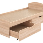 Regan bed with drawers in oak shade 90x200cm - Image 6