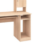 Keldra desk with drawers and cabinets in sonoma color 140x59.8x142.2cm - Image 6