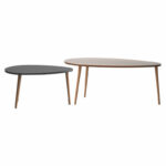 Coffee table Monty walnut-black marble 116x46x46cm - Image 3