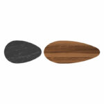 Coffee table Monty walnut-black marble 116x46x46cm - Image 4