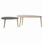 Coffee table Monty oak-black marble 116x46x46cm - Слика 3