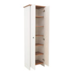Cabinet-column Aries 18 pairs in white-walnut color  58x38x180cm - Image 3