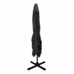 Professional hanging umbrella 360 degree rotation Raffaella aluminum 3x3m anthracite - Слика 3