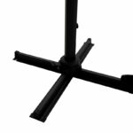 Professional hanging umbrella 360 degree rotation Raffaella aluminum 3x3m anthracite - Слика 5