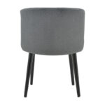 Chair Sirbet anthracite teddy fabric-black metal 55x45x80cm - Image 5