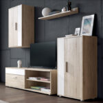 TV unit Zafira sonoma-white 190x35x190cm - Слика 2