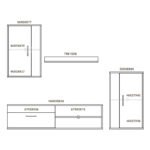 TV unit Zafira sonoma-white 190x35x190cm - Слика 4