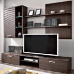 TV unit Salome LED wenge 200x41x190cm - Image 2
