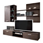 TV unit Salome LED wenge 200x41x190cm