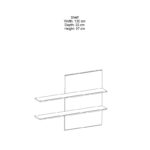 TV unit Salome LED wenge 200x41x190cm - Image 6