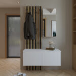 Entrance furniture Arika white-sonoma 100x37x199.5cm - Image 2