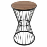 Помошна масичка Јава орев-црна Д35x58 см