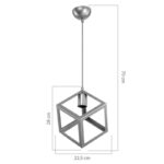 Ceiling light Deepora E27 golden D20x70cm - Слика 3