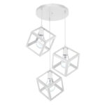 Таванска светилка Deepora E27 бела 30x80x80 см