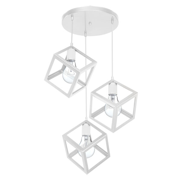 Таванска светилка Deepora E27 бела 30x80x80 см