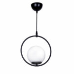 Ceiling light Elias E27 black-white D25x56cm