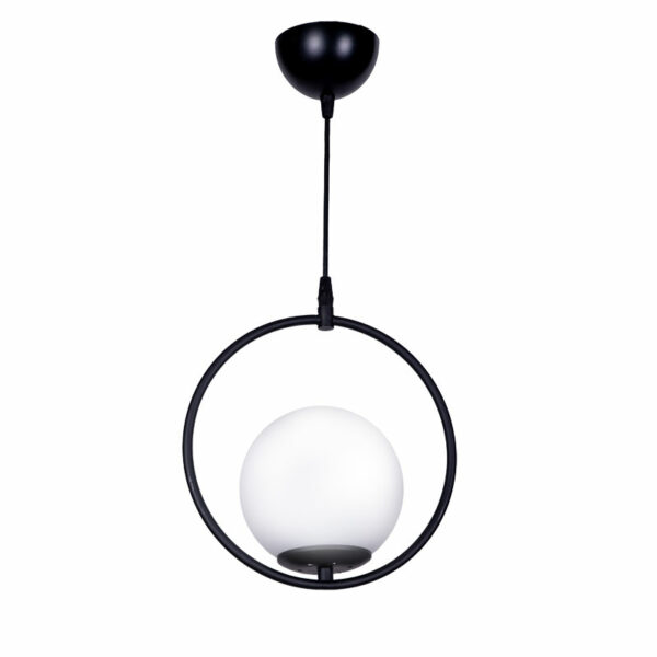 Ceiling light Elias E27 black-white D25x56cm