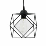 Ceiling light Alama E27 black 20x20x74cm - Слика 3