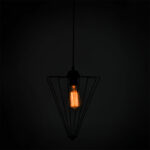 Ceiling light Saway E27 black 30x30x80cm - Image 2