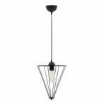 Ceiling light Saway E27 black 30x30x80cm