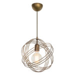 Ceiling light Idris E27 golden D30x75cm