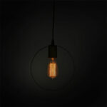 Ceiling lamp Florian E27 black-gold D23x66cm - Слика 2