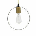 Ceiling lamp Florian E27 black-gold D23x66cm - Слика 3