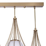 Three-light ceiling lamp Udren white-gold 50x20x78cm - Image 3