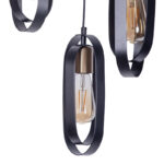 Tahmno three-light ceiling lamp black 30x3x31cm - Слика 2