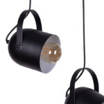 Three-light ceiling lamp Biole black 50x6x70cm - Слика 2