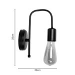 Habni wall lamp-wall light black metal 20x20x25cm - Слика 4