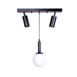Ceiling light Barten E27 black metal 50x15x55cm