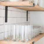 Wall set unit Gravity solid pine wood walnut-natural 75x14x16.5cm - Слика 3