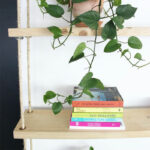 Wall set unit Rabia solid wood natural 99x16x170cm - Image 3