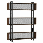 Полица за книги Fifer орев-црна 120x27x185 см