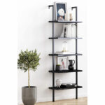 wall shelf Harris black 60x22x200cm - Image 2